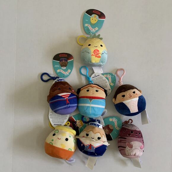 Stranger Things Squishmallows Plush 4” Lot of 7 Netflix Brand New - Picture 2 of 13